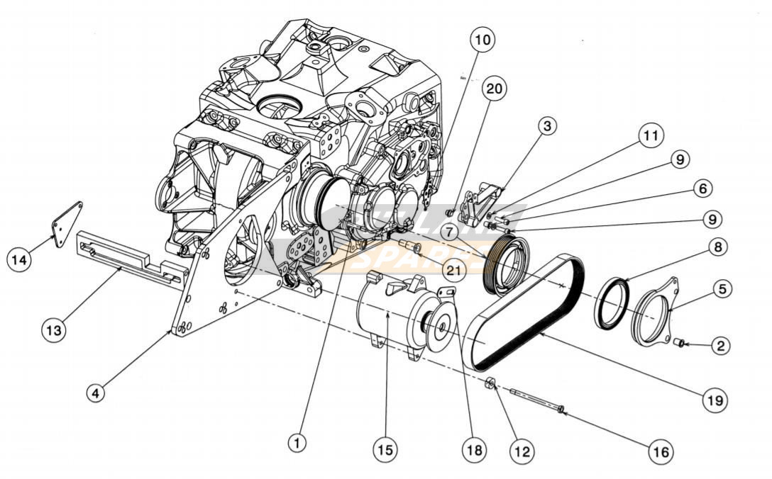 DRIVESHAFT AIR CON Diagram